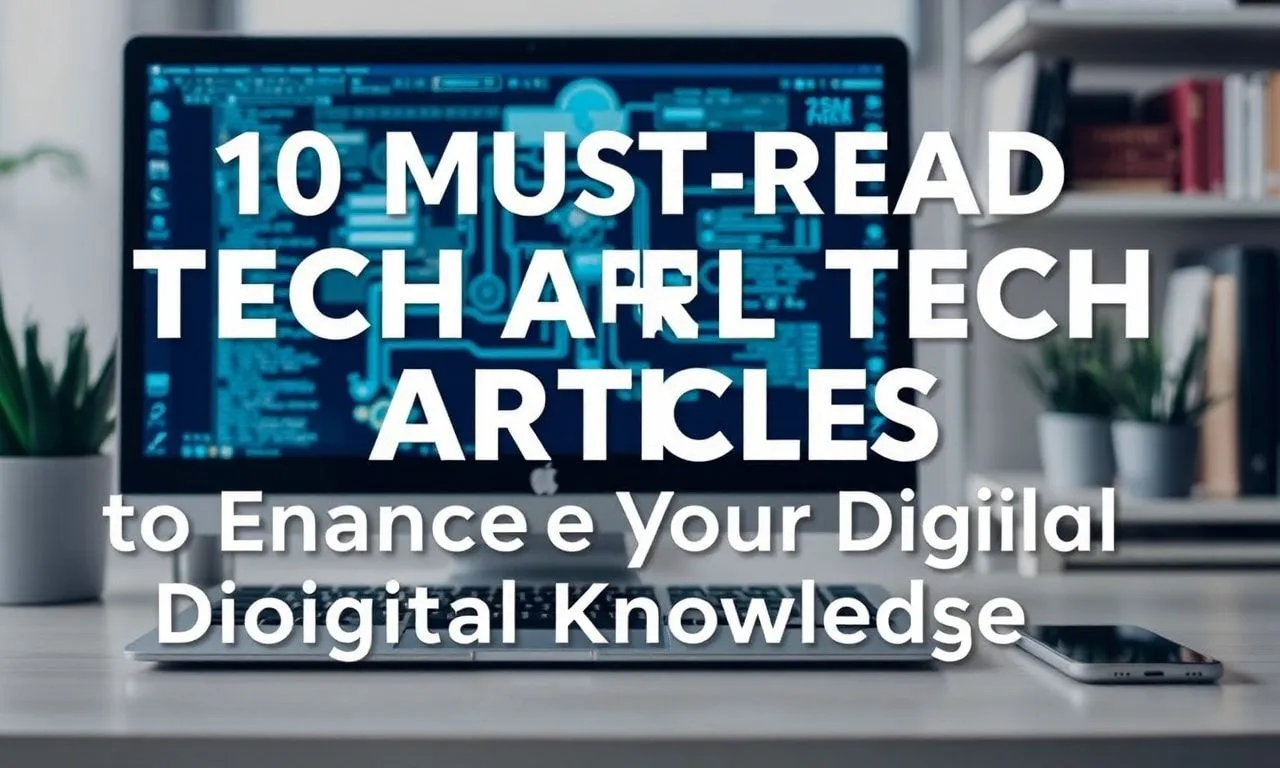 10 Must-Read Tech Articles to Boost Your Digital Savvy 10 Must-Read Tech Articles to Enhance Your Digital Knowledge