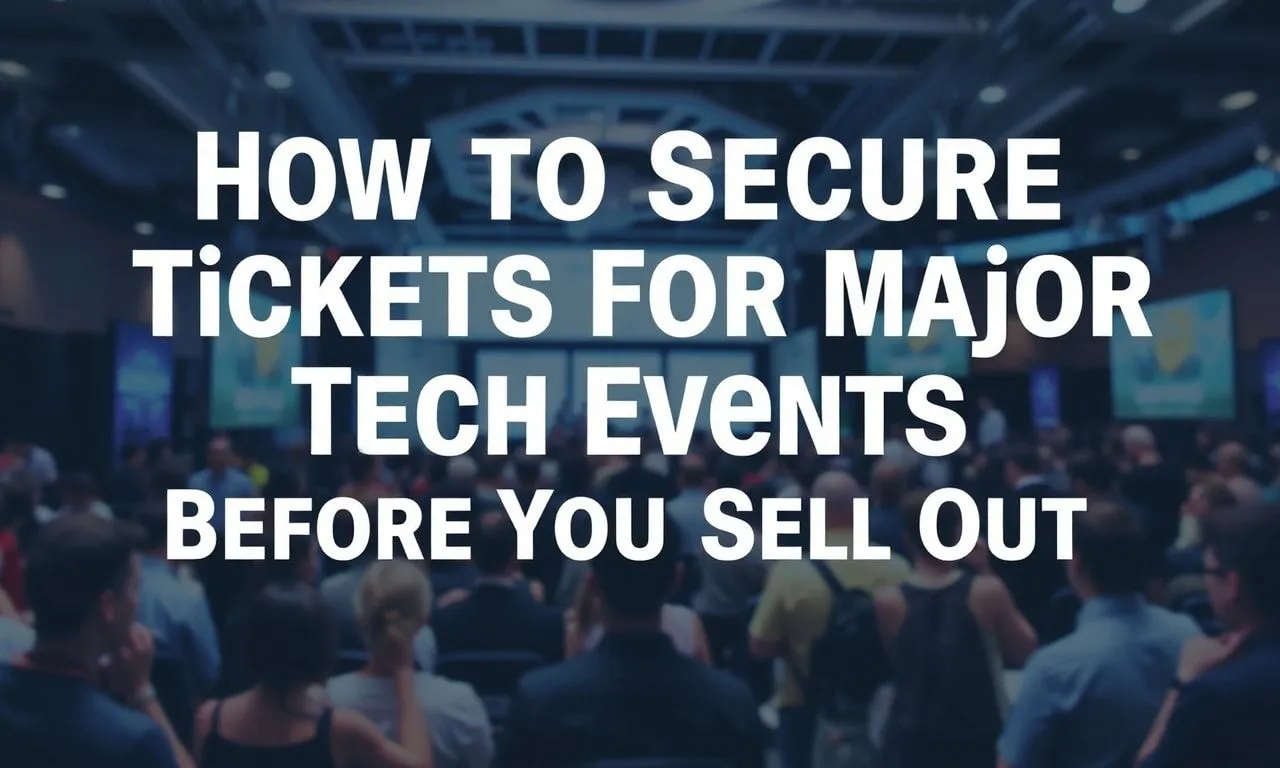 How to Score Tickets for Major Tech Events Before They Sell Out How to Secure Tickets for Major Tech Events Before They Sell Out