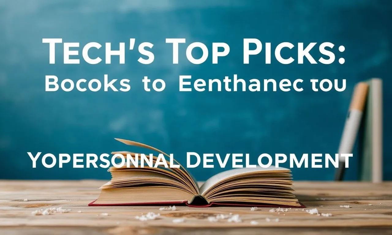 Tech’s Top Picks: Books to Boost Your Personal Growth Tech's Top Picks: Books to Enhance Your Personal Development