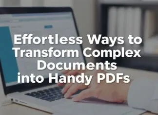 Effortless Ways to Transform Complex Documents into Handy PDFs Effortless Ways to Transform Complex Documents into Handy PDFs