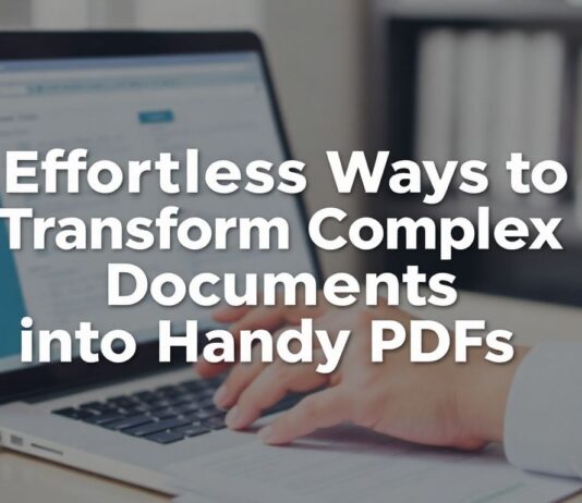 Effortless Ways to Transform Complex Documents into Handy PDFs Effortless Ways to Transform Complex Documents into Handy PDFs