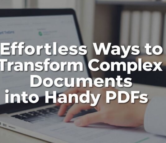 Effortless Ways to Transform Complex Documents into Handy PDFs Effortless Ways to Transform Complex Documents into Handy PDFs
